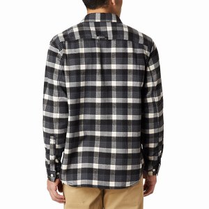 Columbia Deschutes River™ Heavyweight Flannel Skjorta Herr Svarta/Vita (HSDGB5871)